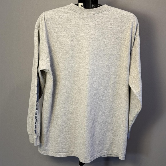 Michigan Wolverines Shirt Mens XL Gray NCAA Football Long Sleeve Nike Graphic - Picture 2 of 5
